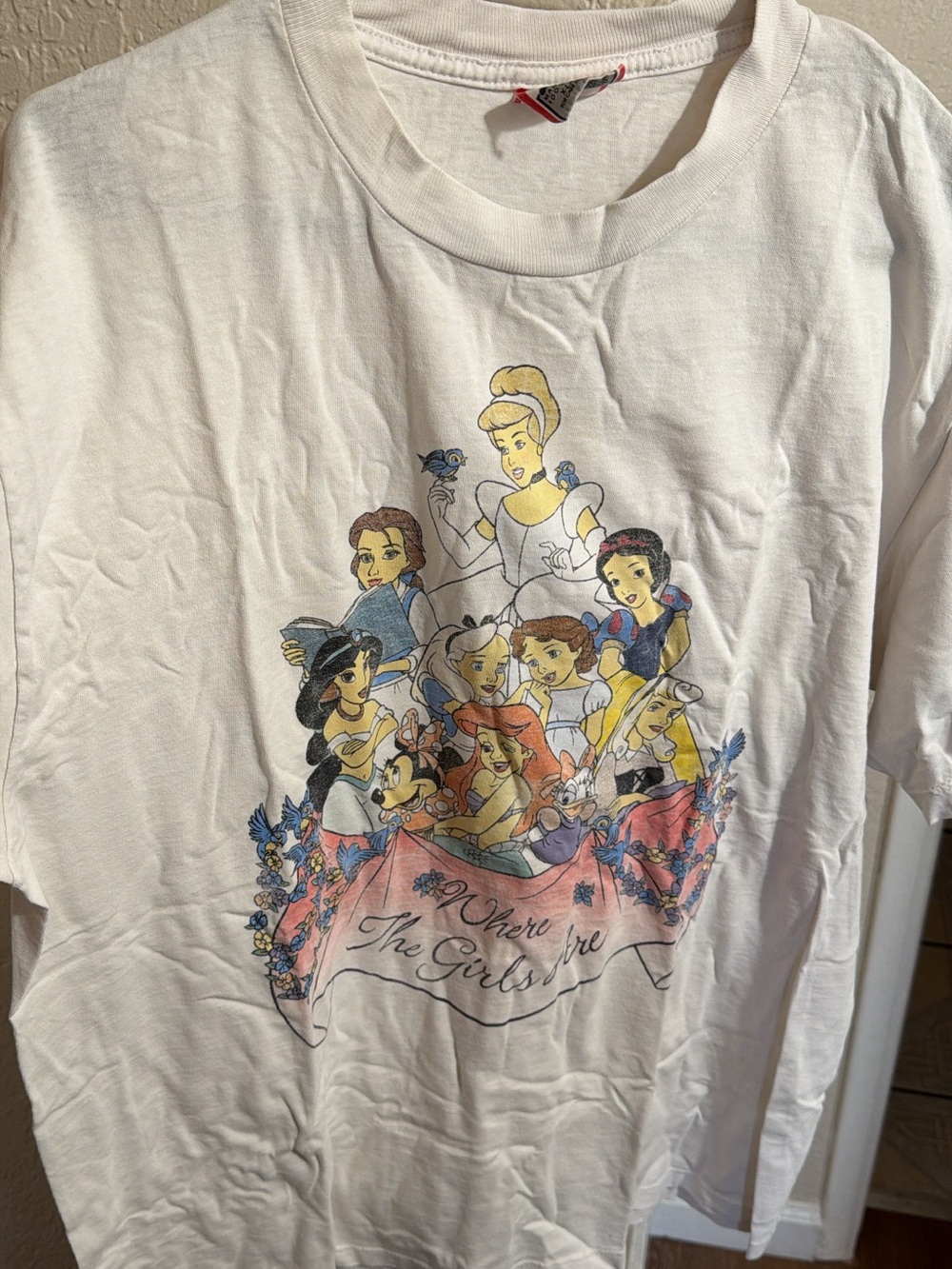Vtg Disney where the girls are shirt